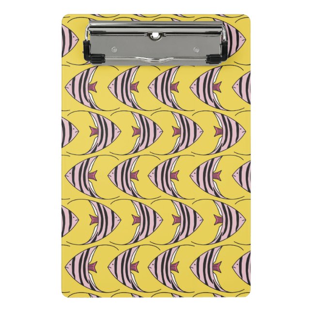 Mini Prancheta Estilo de peixe amarelo-esmalte (Frente)