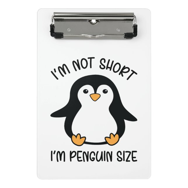 Mini Prancheta Eu sou o tamanho dos pinguins, Dia de Apreciação M (Frente)