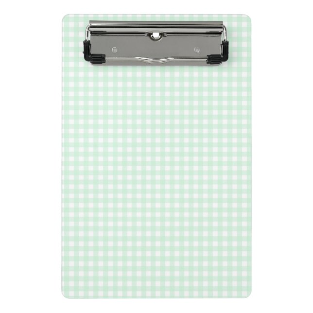 Mini Prancheta F & L Green Gingham (Frente)