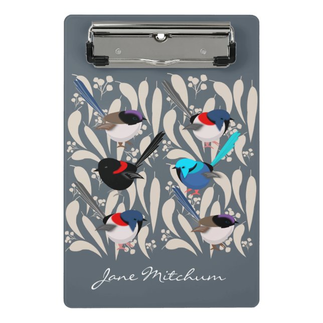 Mini Prancheta Fairy Wrens (Frente)