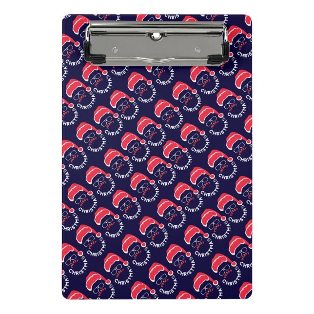 Mini Prancheta Feliz Natal Santa Clause Feliz e Brilho (Frente)