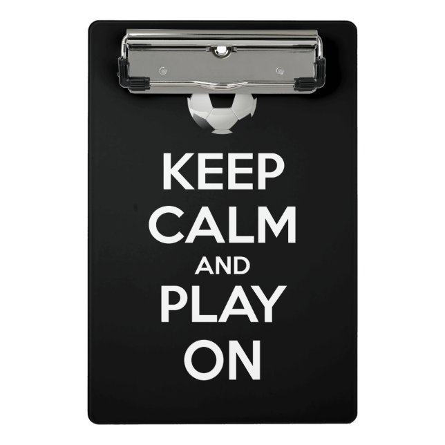 Mini Prancheta Fique calmo e jogue (Frente)