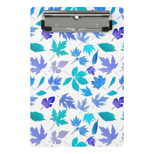 Mini Prancheta Floral Blue Flowers Pattern Design- 36566 (Frente)