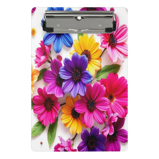 Mini Prancheta flores coloridas (Frente)