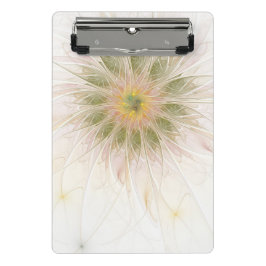 Mini Prancheta Flores de fantasia fractal suaves e tenra