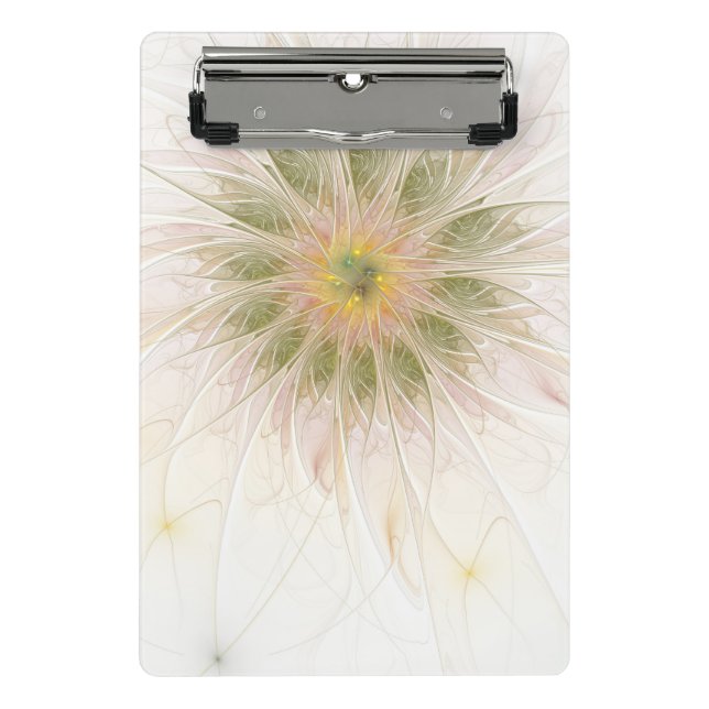Mini Prancheta Flores de fantasia fractal suaves e tenra (Frente)