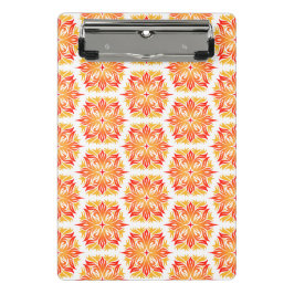 Mini Prancheta Flores Laranja, Padrão De Flores, Padrão Floral