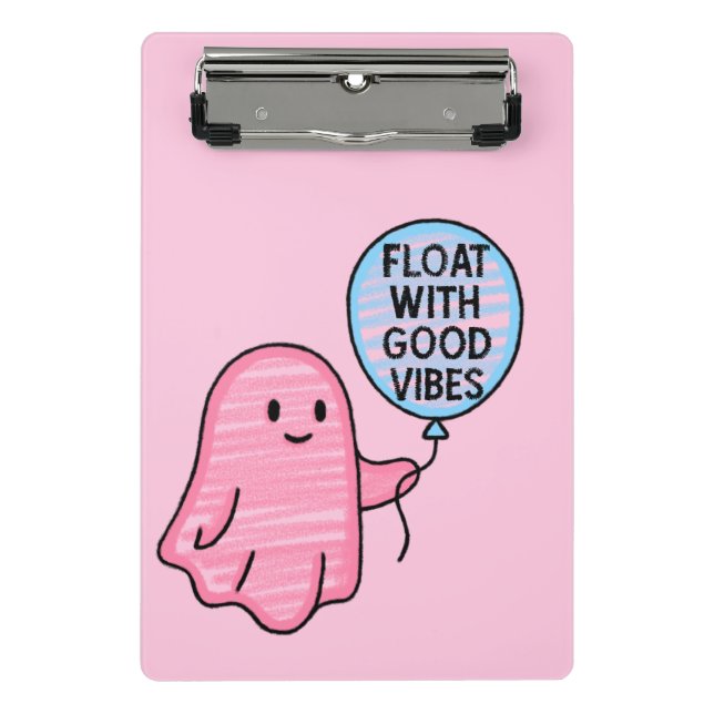 Mini Prancheta Flutuar com boas vibrações, fofo design (Frente)