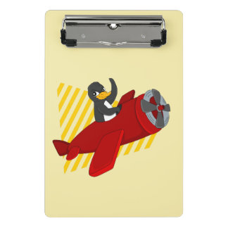 Mini Prancheta Flying penguin cartoon mini clipboard