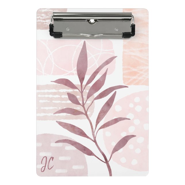 Mini Prancheta Formas de Aquarela de abstrato Calmo (Frente)