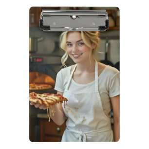 Mini Prancheta Foto de comer pizza personalizar
