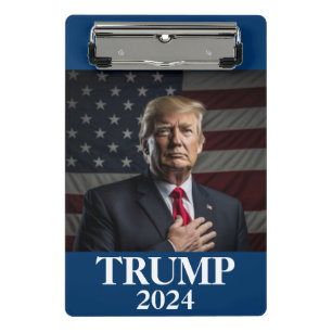 Mini Prancheta Foto de Donald Trump - Excelente Trump 2024 Keep A
