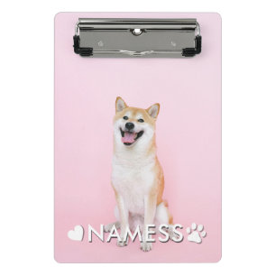Mini Prancheta Foto Personalizada Com O Nome Do Seu Cachorro