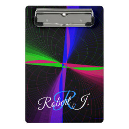 Mini Prancheta Four-Way Geometric Wave Mini Clipboard