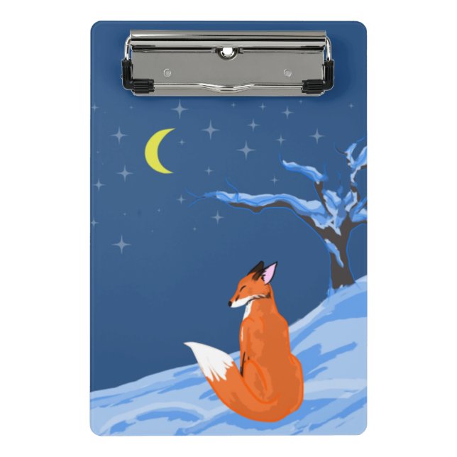 Mini Prancheta Fox Noturna de inverno (Frente)