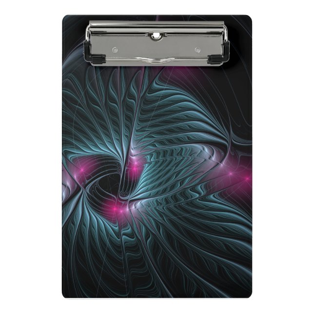 Mini Prancheta Fractal de Fantasia Colorida abstrato (Frente)