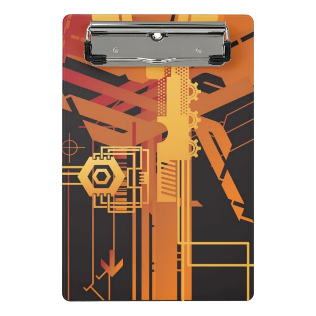 Mini Prancheta Fundo de intervalo mínimo técnico (Frente)