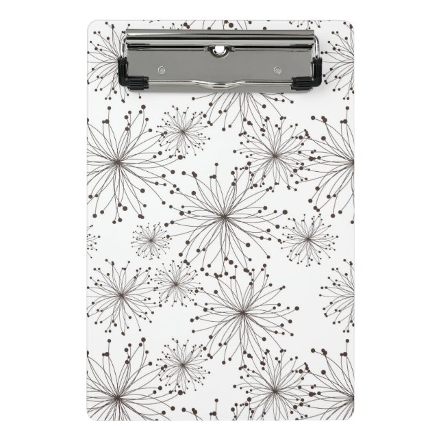 Mini Prancheta Fundo floral retro (Frente)