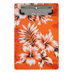 Mini Prancheta Fundo havaiano da flor do hibiscus
