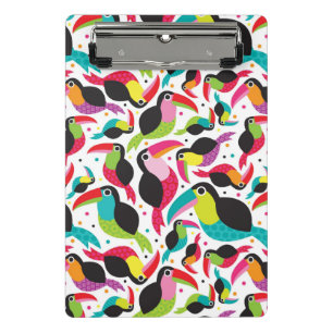 Mini Prancheta fundo toucan exótico do pássaro de Brasil