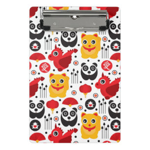 Mini Prancheta Gato, dragão, e panda afortunados de China