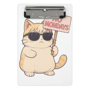 Mini Prancheta Gato Legal Sem Segundas Estéticas Meme