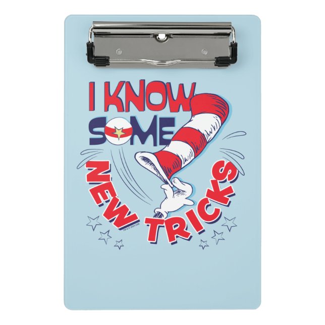 Mini Prancheta Gato No Chapéu Eu Conheço Alguns Truques Novos (Frente)