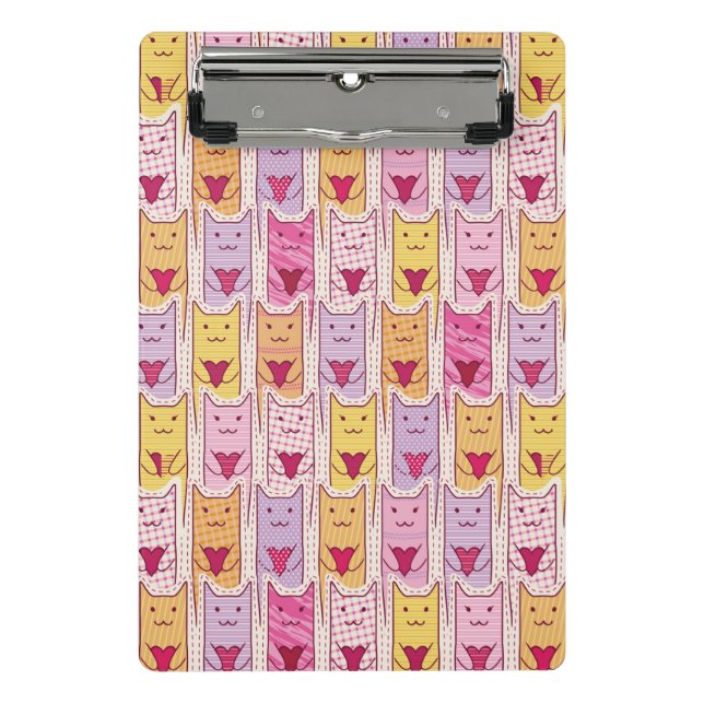 Mini Prancheta Gatos bonitos com corações Loving (Frente)