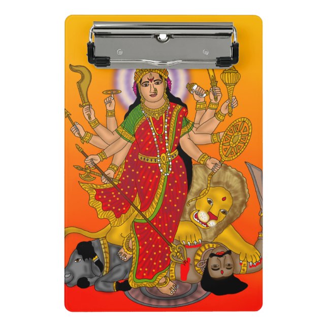 Mini Prancheta Goddess Durga Clipboard (Frente)