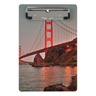 Mini Prancheta Golden gate bridge em Sun para baixo