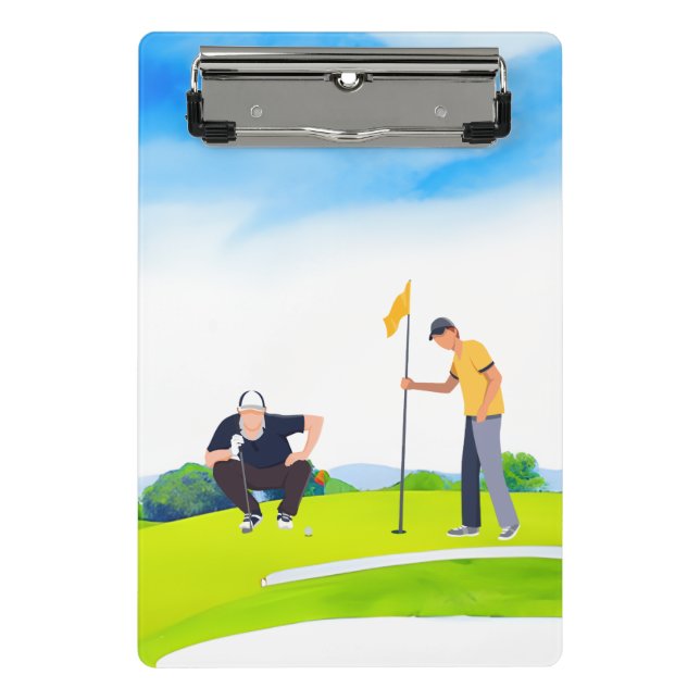 Mini Prancheta Golfe no campo de golfe (Frente)