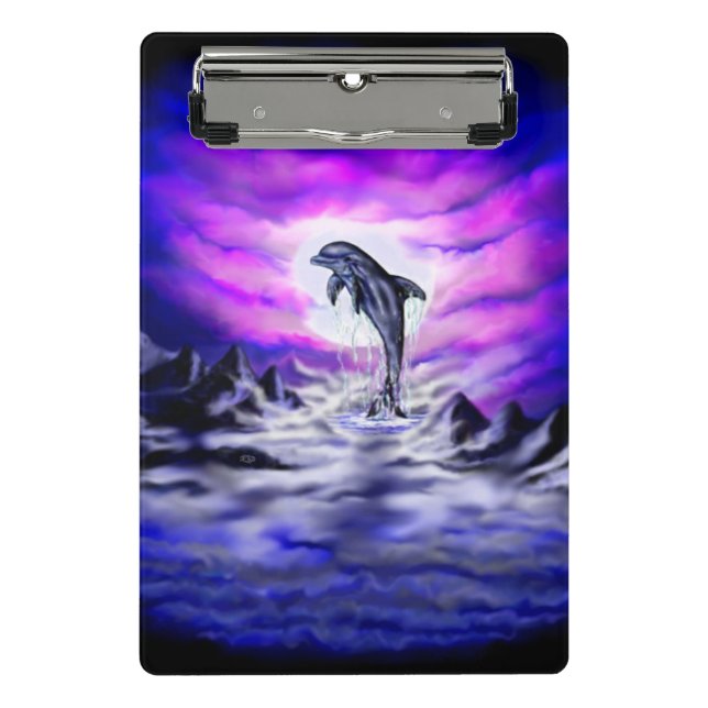 Mini Prancheta Golfinho de Lua (Frente)