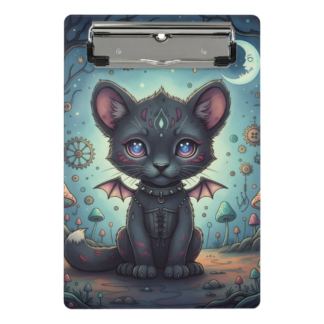 Mini Prancheta Gótica Fantasy Baby KitBat (Frente)