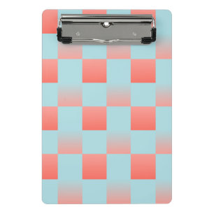 Mini Prancheta gradiente com gradiente de verificação na moda, pó