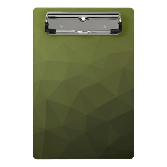 Mini Prancheta Gradiente de olive verde exército padrão de malha  (Frente)