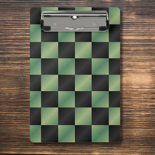 Mini Prancheta Gradiente Preto Verde Azul Moderno Verificado