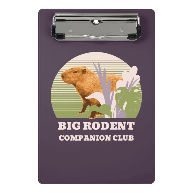 Mini Prancheta Grande Clube de Companheiros de Roedores Capivara (Frente)