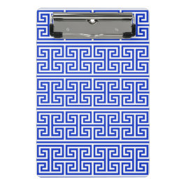 Mini Prancheta Grego Meander Key Square H Patterno Blue