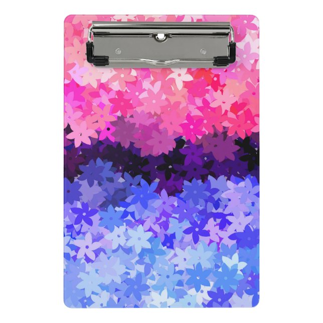 Mini Prancheta Groovy Boho Excêntrico Retro Floral Orgulho Omniss (Frente)