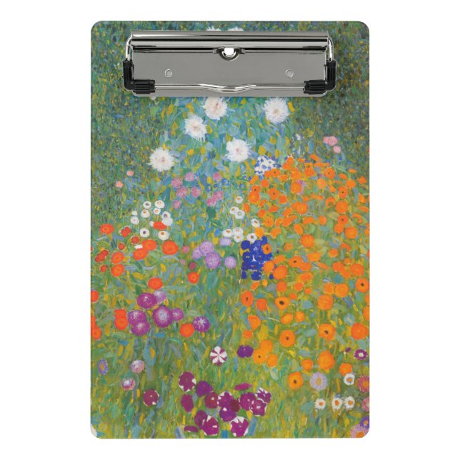Mini Prancheta Gustav Klimt Flower Garden Cottage Nature (Frente)