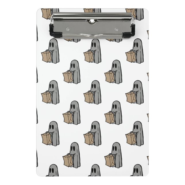 Mini Prancheta Halloween, Cinzas Fantasmas, Truques Ou Tratamento (Frente)