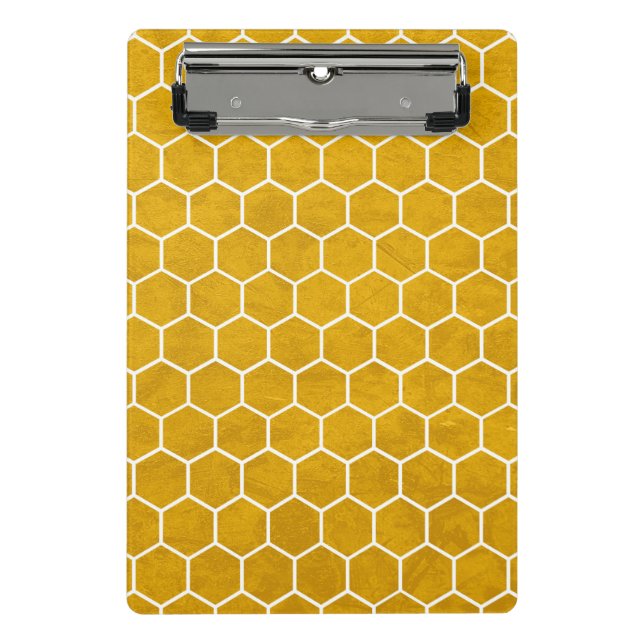 Mini Prancheta Hexagonal Hexagonal Amarelo (Frente)