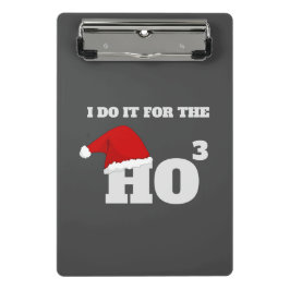 Mini Prancheta Ho Ho Ho | Presente de Natal Engraçado