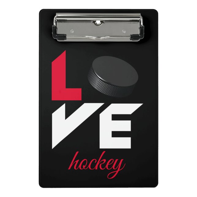 Mini Prancheta Hockey com amor (Frente)