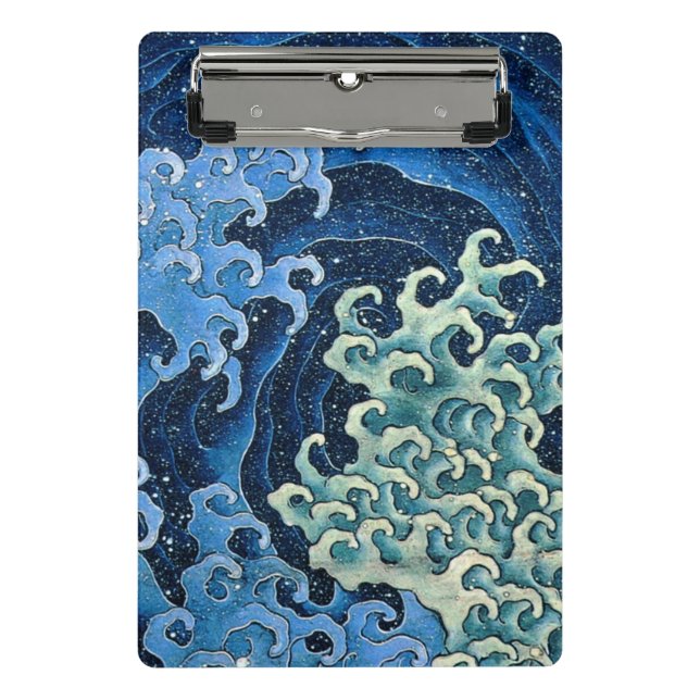 Mini Prancheta Hokusai Feminine Wave Vintage Ocean (Frente)