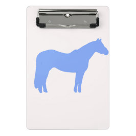 Mini Prancheta Horse Trainer Business Blue Simple and Modern
