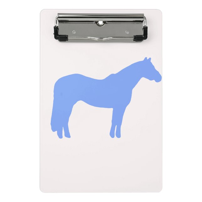 Mini Prancheta Horse Trainer Business Blue Simple and Modern (Frente)