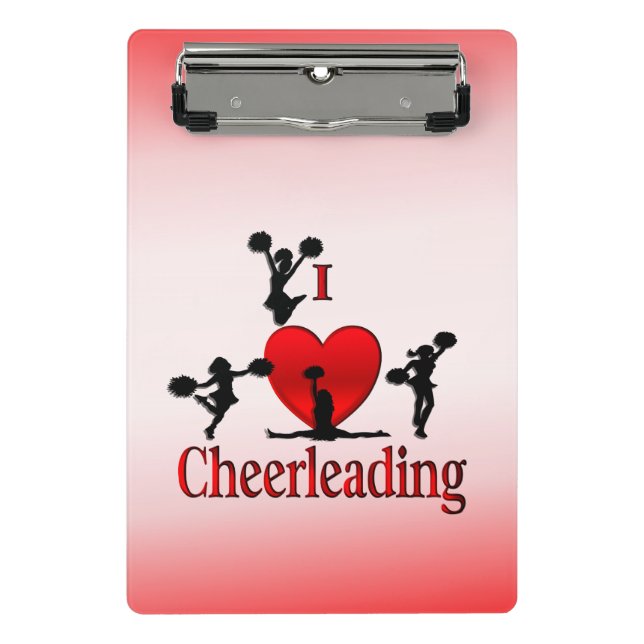 Mini Prancheta I Heart Cheerhead (Frente)