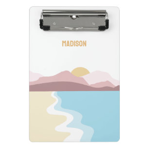 Mini Prancheta Ilustração de Natureza de Nome Personalizado