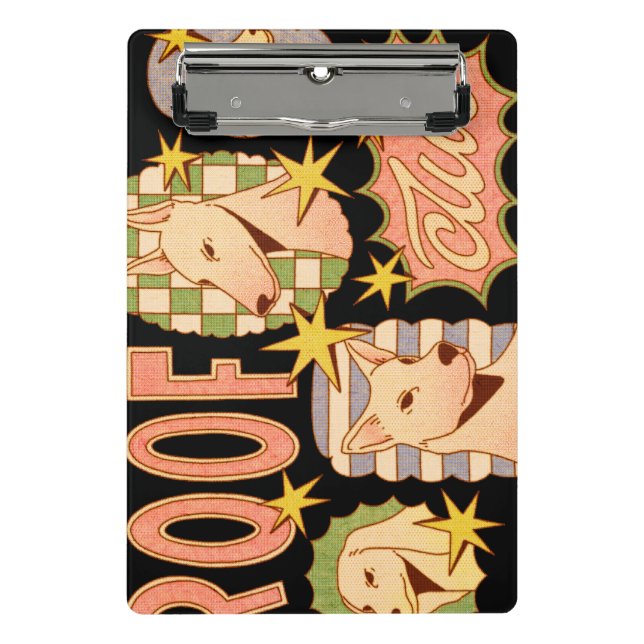 Mini Prancheta Ilustrações do Clube de Telhado/Cachorro (Frente)